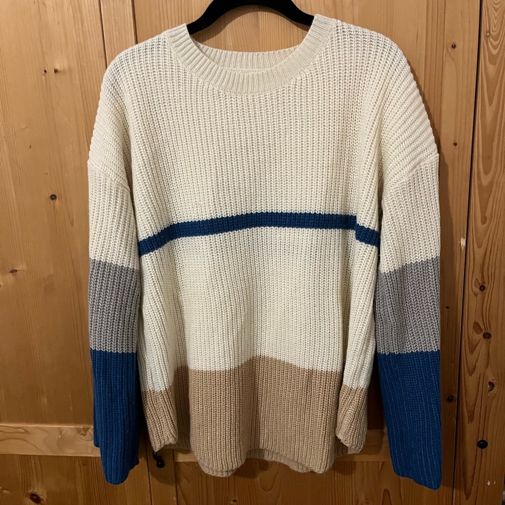 Basic Color block Sweater
